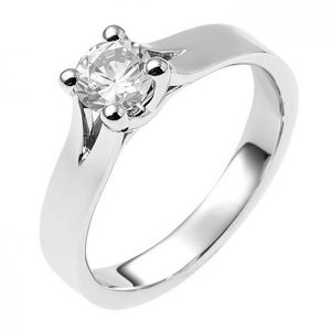 zilveren verlovingsring afbeeldingen foto1 soltaire ring model 02Z