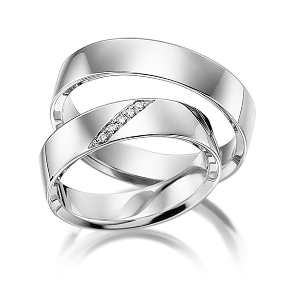 trouwringen-tr0502-witgoud TR0502 model in glanzend wit 4,5 mm
