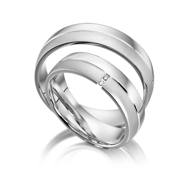 trouwringen-tr0532-witgoud TR0532 model in mat en glans 6 mm