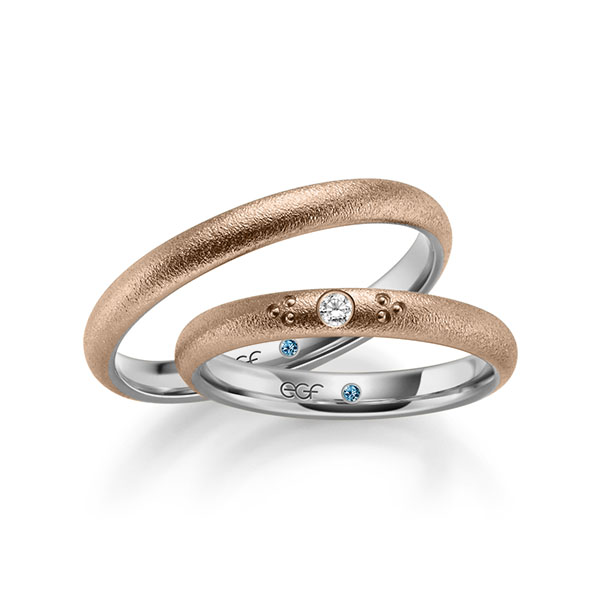 trouwringen-tr0605-rood-goud-grijs-goud TR0605 model in glamour mat rood wit 3 mm