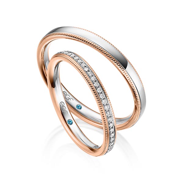 trouwringen-tr0610-grijs-goud-rood-goud TR0610 model in wit met rood glans 2,5 mm