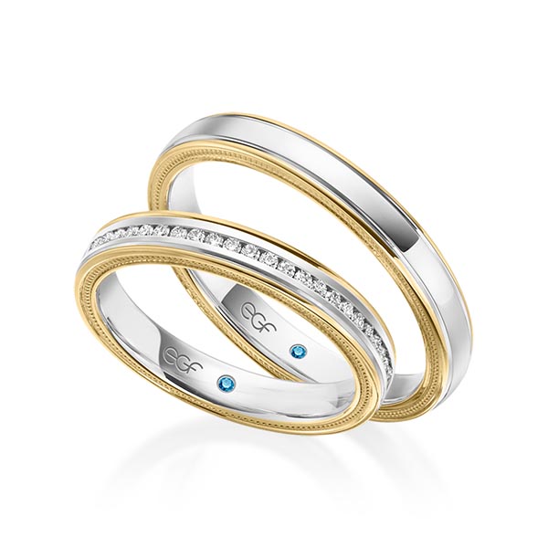 trouwringen-tr0639-witgoud-geelgoud TR0639 model in wit met geel glans 3,5 mm