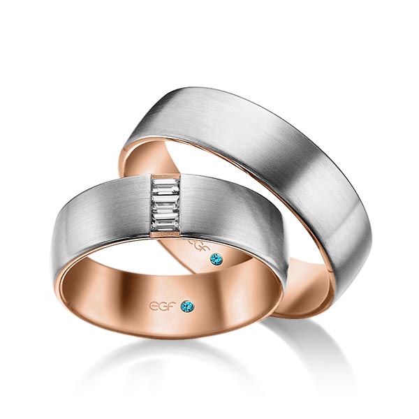 trouwringen-tr0671-grijs-goud-rood-goud TR0671 model in wit met rood mat 6,5 mm