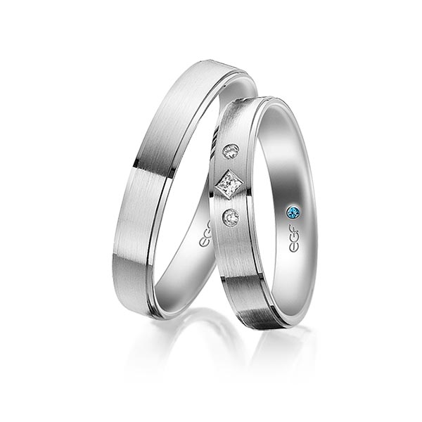 trouwringen-tr0689-witgoud TR0689 model in mat en glans wit 4 mm