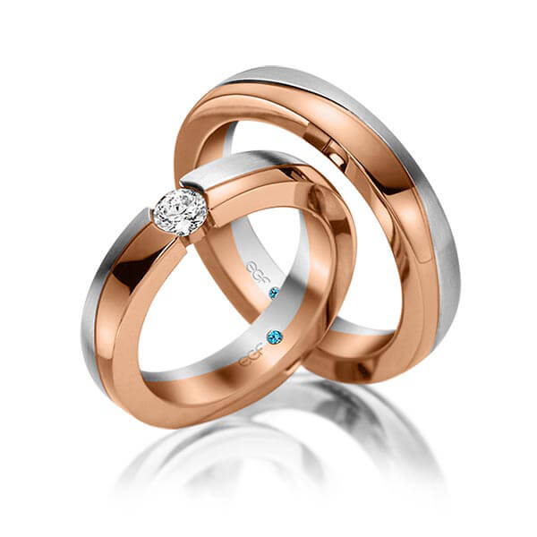 trouwringen-tr0766-grijs-goud-rood-goud TR0766 model rood wit in glans mat 4,5 mm