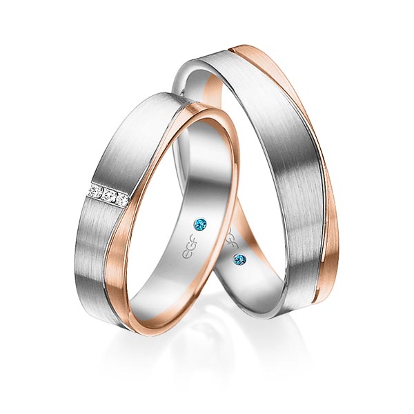 trouwringen-tr0769-witgoud-rood-goud TR0769 model in wit met rood mat 5 mm
