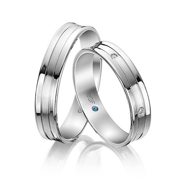 trouwringen-tr0796-witgoud TR0796 model in glans en mat wit 4,5 mm