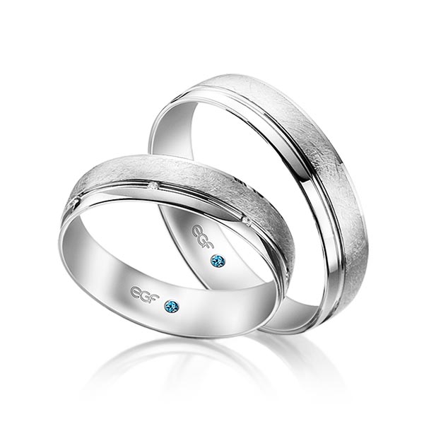 trouwringen-tr0801-witgoud TR0801 model in ijs mat wit 5 mm