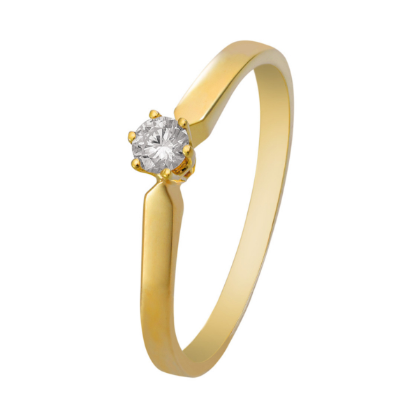 eclat-R16-geelgouden-verlovingsring-solitaire-diamant-15 GRV0071E | Eclat R16 ring geelgoud 0,15 ct