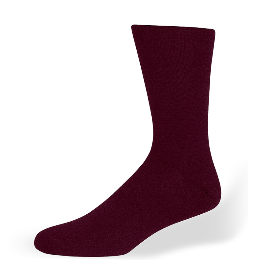 katoenen-heren-sokken-burgundy-s1b MDSC0001B extra hoge heren sokken burgundy