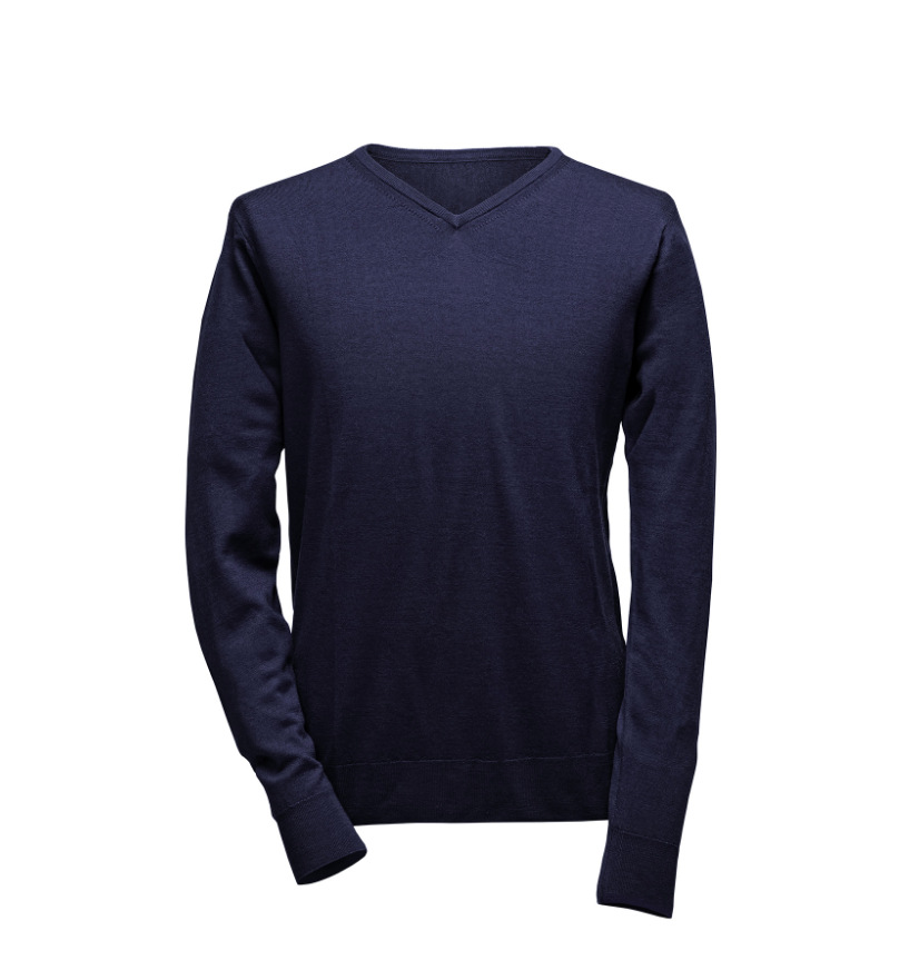 v-hals-trui-heren-marine-blauw MDPL0001MB heren V-hals in marine blauw