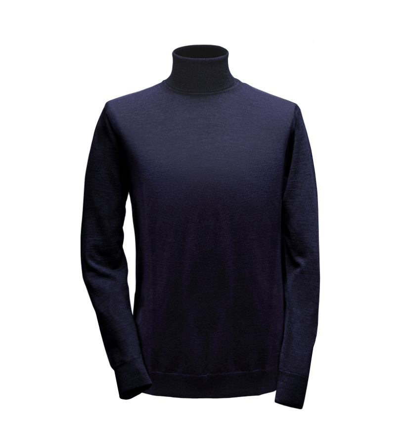 wollen-coltrui-heren-marine-blauw MDPL0003MB heren met col in marine blauw