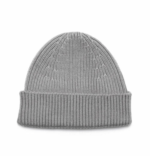 MDHT0001LG Muts heren licht grijs merinowol
