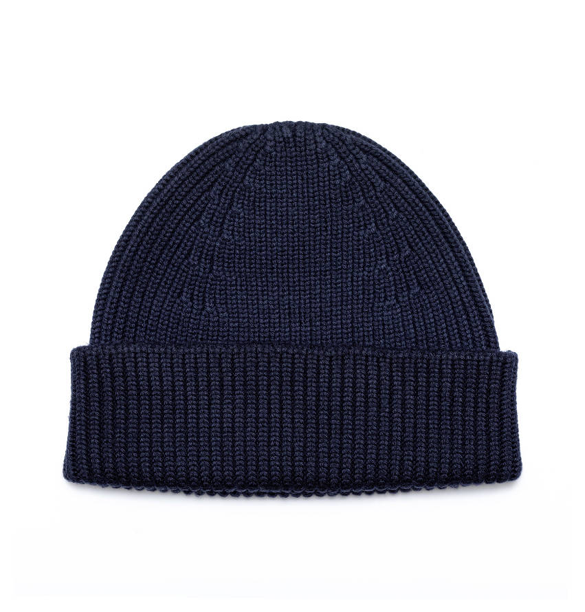 beanie-muts-heren-marine-blauw MDHT0001MB Muts heren marine blauw