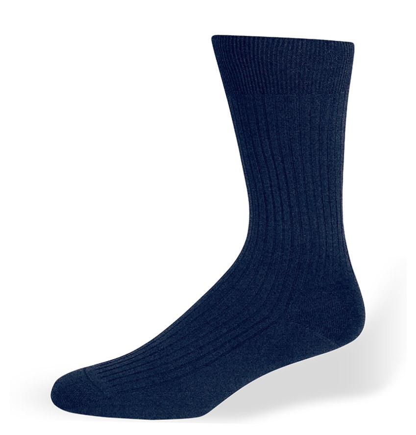 katoenen-heren-sokken-blauw-s4bl MDSC0004BL extra hoge heren sokken blauw