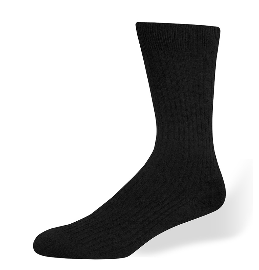 katoenen-heren-sokken-zwart-s4z MDSC0004Z extra hoge heren sokken zwart