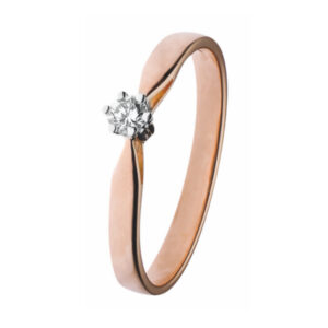 rood rosé gouden solitaire groeibriljant ringen