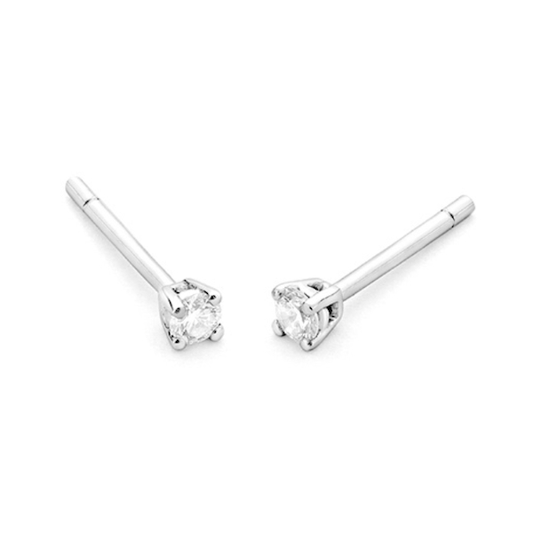 oorsieraad-18k-witgoud-E1101003NWA07 WGO0025E18 | Happy | 0,10 ct | Witgoud | 18 karaat