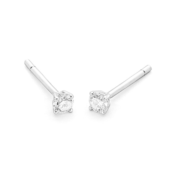 oorsieraad-18k-witgoud-E1101100NWA08 WGO0020E18 Happy | 0,40 ct | Witgoud | 18 karaat