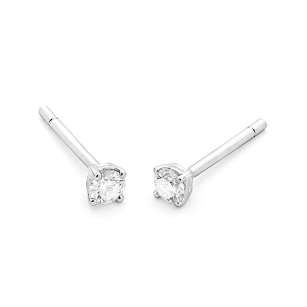 oorsieraad-18k-witgoud-E1101102NWA08 WGO0021E18 | Happy | 0,30 ct | Witgoud | 18 karaat