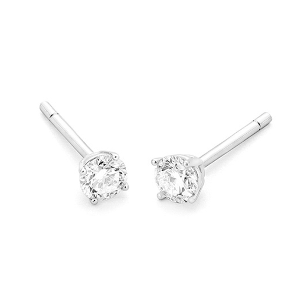 oorsieraad-18k-witgoud-E1101400NWA08 WGO0016E18 | Happy | 1,00 ct | Witgoud | 18 karaat