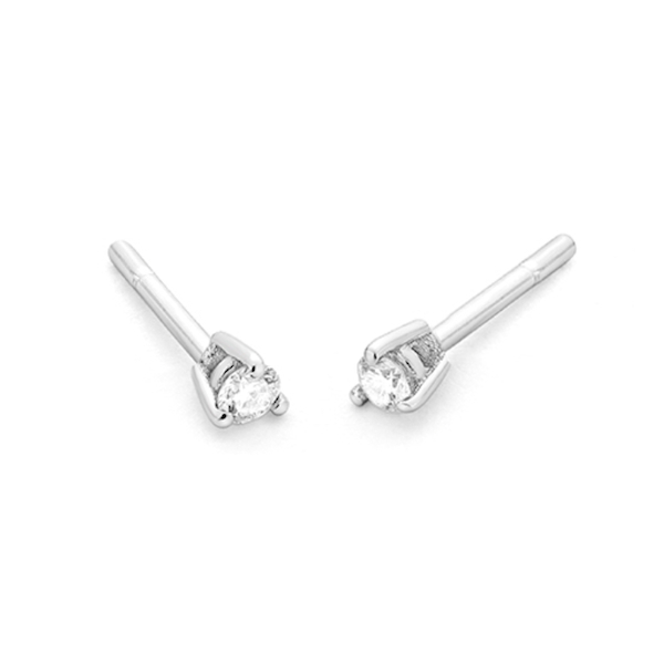 oorsieraad-18k-witgoud-E1103002NWA07 WGO0036E18 | Triat | 0,05 ct | Witgoud | 18 karaat