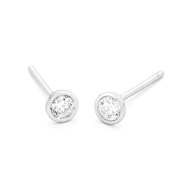 oorsieraad-18k-witgoud-E1122101NWA08 WGO0001E18 | Circle | 0,40 ct | Witgoud | 18 karaat