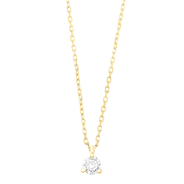 ketting-met-hanger-18k-geelgoud-P1103005GYN02 GGC0011E18 | Triat | 0,10 ct | Geelgoud | 18 karaat