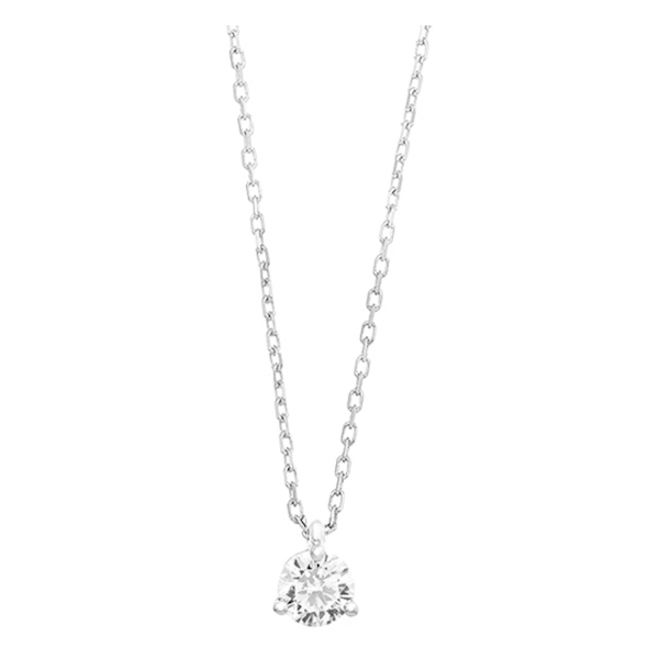 ketting-met-hanger-18k-witgoud-P1103001NWA02 WGC0006E18 | Triat | 0,25 ct | Witgoud | 18 karaat