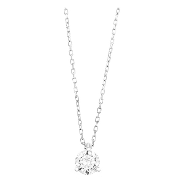 ketting-met-hanger-18k-witgoud-P1103300NWA02 WGC0008E18 | Triat | 0,40 ct | Witgoud | 18 karaat
