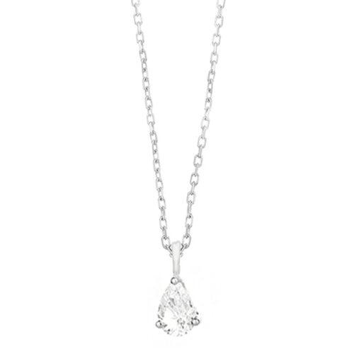 WGC0027E18 | Tear | 0,25 ct | Witgoud | 18 karaat