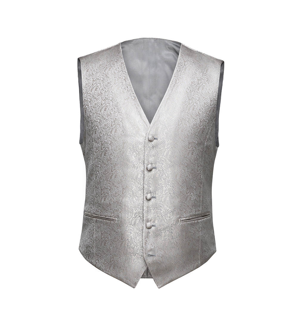 gilet-brons-zilver-DU0022 GL0003 Trouw gilet Brons Zilver heren - mannen