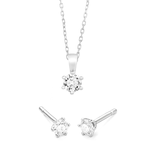 oorsieraad-ketting-hanger-princess-witgoud-e1104201nwa08-p1104104nwa02 WGS0019E18 | Princess set | 0,90 ct | Witgoud | 18 karaat