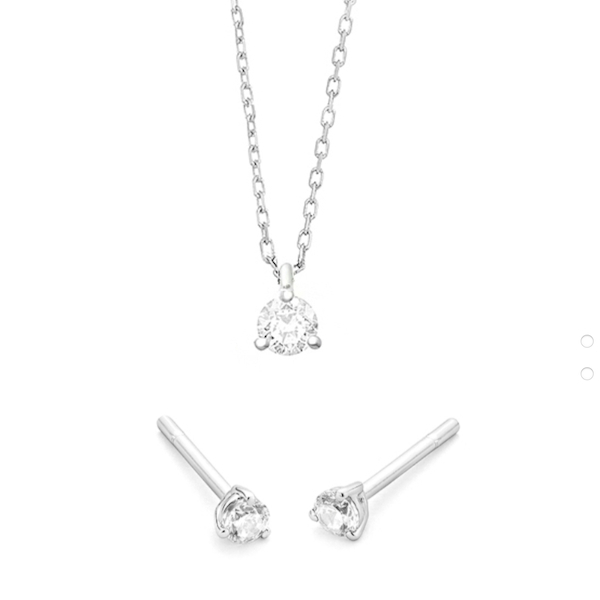 oorsieraad-ketting-hanger-triat-witgoud-e1103000nwa08-p1103005nwa02 WGS0004E18 | Triat set | 0,30 ct | Witgoud | 18 karaat