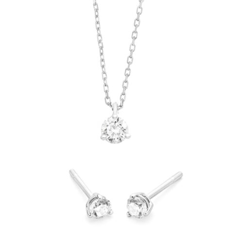 WGS0007E18 | Triat set | 0,60 ct | Witgoud | 18 karaat