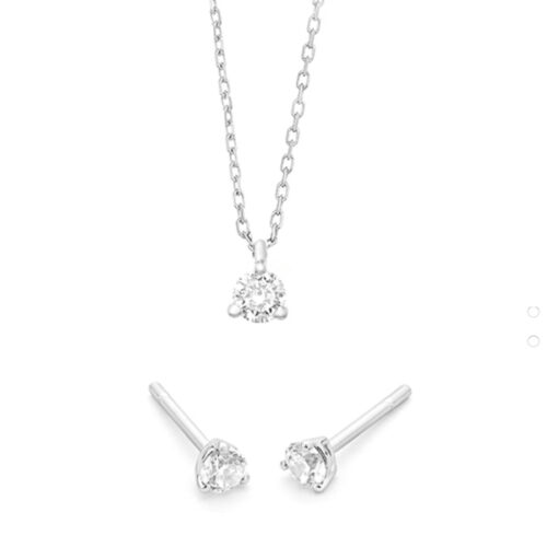 WGS0006E18 | Triat set | 0,45 ct | Witgoud | 18 karaat
