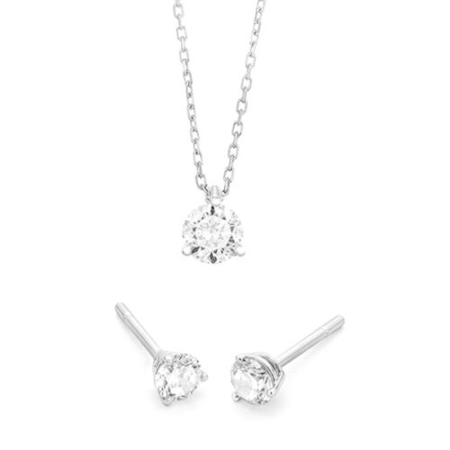 WGS0010E18 | Triat set | 1,20 ct | Witgoud | 18 karaat